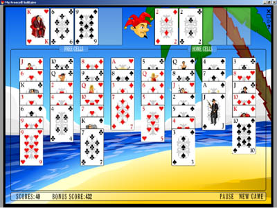 Screenshot of My Freecell Solitaire