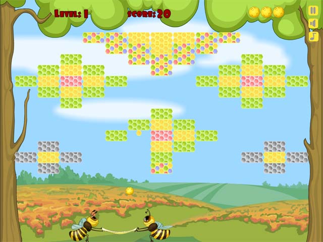 Help the bees accomplish their noble mission Help the bees accomplish their noble mission