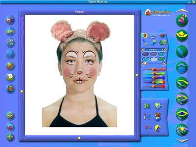 Put make-up on face and choose the hairstyle. What interesting games!