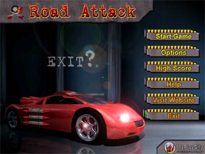 Screenshot of Road Attack Online