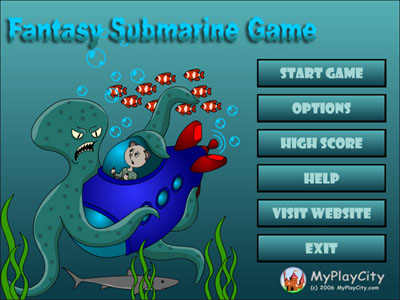 Fantasy Submarine Game screenshot Fantasy Submarine Game screenshot