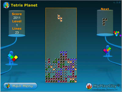 Screenshot of Tetris Planet