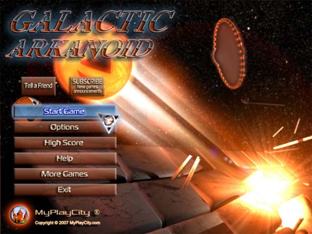 Screenshot #1 Galactic Arkanoid